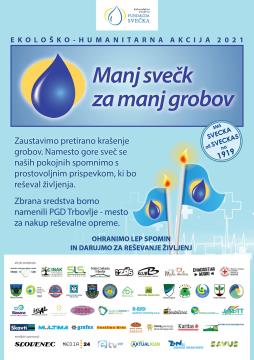 Manj svečk za manj grobov 2021